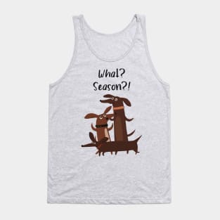 Cute and excited dachshunds realize it’s the season Tank Top